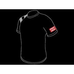 Camiseta Dry & Fresh Azul España | Manga derecha en 1 color negro | 80 x 50