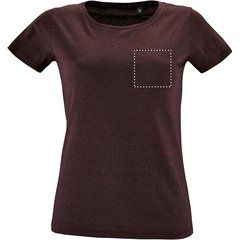 Camiseta Fit Mujer 150g | Pecho | 100 x 100