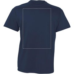 Camiseta Hombre Algodón Cuello Pico | Trasero