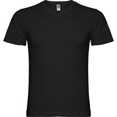Camiseta manga corta escote en pico tubular | PECHO_IZQUIERDO | 100 x 420