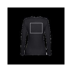 Camiseta manga larga ajustada para mujer | Espalda | 240 x 200