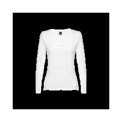 Camiseta de manga larga blanca para mujer | Pecho | 240 x 300