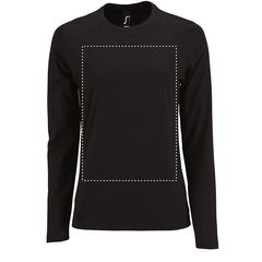 Camiseta Mujer Ajustada Manga Larga 190g | Frontal | 280 x 400