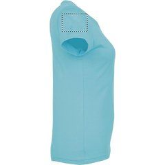 Camiseta Mujer Algodón Semi-Peinado | Brazo Derecho | 100 x 70