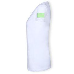 Camiseta Mujer Blanca Entallada | Area 4 | 80 x 50