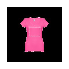Camiseta Mujer Entallada de Algodón Escote V | Pecho | 240 x 200