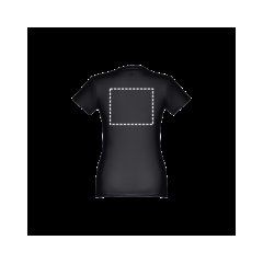Camiseta de mujer entallada en punto jersey | Espalda | 240 x 200