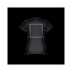 Camiseta de mujer entallada en punto jersey | Espalda | 280 x 300