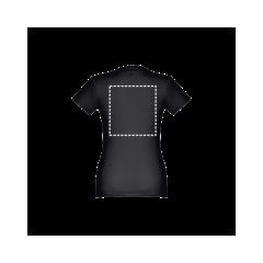 Camiseta de mujer entallada en punto jersey | Espalda | 300 x 320
