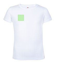 Camiseta Niña Entallada Blanca 100% Algodón | Area 2