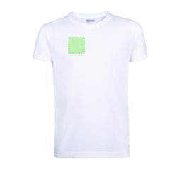 Camiseta niño/niña blanca transpirable textura algodón | Area 2 | 80 x 80
