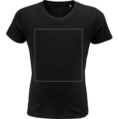 Camiseta Niños 175g Algodón Ajustada | Frontal | 200 x 220