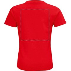 Camiseta Niños 175g Algodón Ajustada | Trasero | 200 x 220