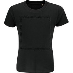Camiseta Niños Ajustada 150g Algodón | Frontal | 200 x 220