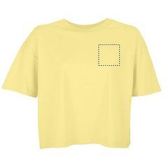 Camiseta oversize de mujer 100% algodón orgánico | Pecho | 100 x 100
