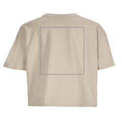 Camiseta oversize de mujer 100% algodón orgánico | Trasero | 280 x 300