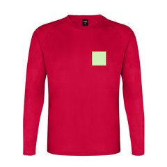 Camiseta técnica adulto de manga larga en varios colores | Area 1 | 80 x 80