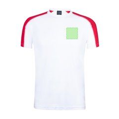 Camiseta técnica blanca con franja de color | Area 2 | 80 x 80