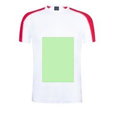 Camiseta técnica blanca con franja de color | Area 3 | 280 x 400