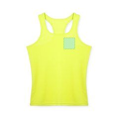 Camiseta técnica mujer de tirantes anchos y espalda estilo nadadora | Area 1 | 80 x 80