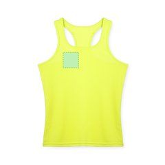 Camiseta técnica mujer de tirantes anchos y espalda estilo nadadora | Area 2 | 80 x 80