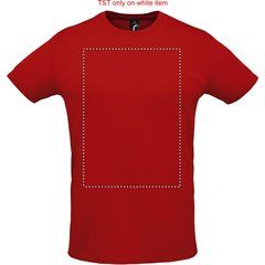 Camiseta Unisex 130g Sublimable en Blanco  | Frontal | 280 x 400