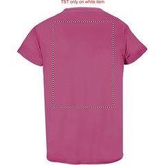 Camiseta Unisex 130g Sublimable en Blanco  | Trasero | 280 x 400