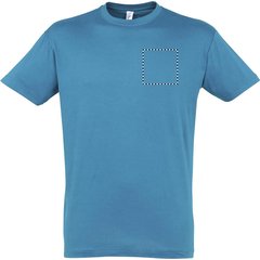 Camiseta Unisex Algodón 43 Colores Solo Personalizada | Pecho | 100 x 100