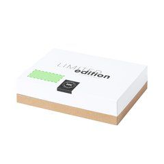 Cargador 10W Soporte Eco | En la tapa de la caja de presentación | 50 x 20