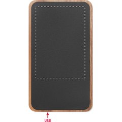 Cargador 15W y Power Bank Acacia | TOP DEBOSSING | 55 x 80