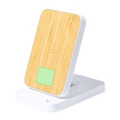 Cargador 15W Qi Plegable con Soporte | Frontal Zona Inferior | 25 x 20