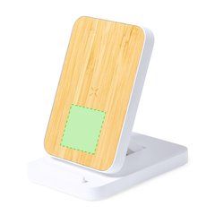 Cargador 15W Qi Plegable con Soporte | Frontal Zona Inferior | 30 x 30