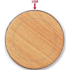 Cargador 5W con Bambú Ø10cm | Superior | 70 x 70