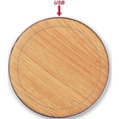 Cargador 5W con Bambú Ø10cm | Superior | 80 x 80