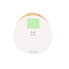 Cargador Circular Qi 15W Bambú | Area 1 | 25 x 20