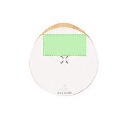 Cargador Circular Qi 15W Bambú | Area 3 | 50 x 25