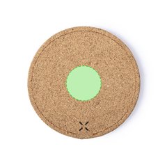 Cargador Corcho Natural 10W | Centrado cara A | 30 x 30