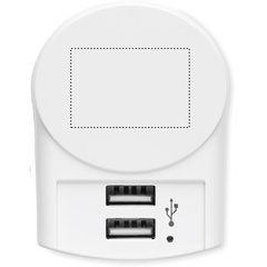 Cargador Enchufe UE 2 Puertos USB | Frontal | 30 x 20