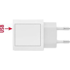 Cargador Enchufe USB 18W 2 Puertos UE | Lado 2 | 35 x 30