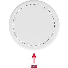 Cargador Inalámbrico 10W ABS Reciclado | Frontal | 80 x 80
