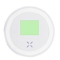 Cargador inalámbrico 15W reciclado Qi | Area 1 | 25 x 20