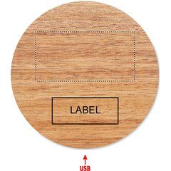 Cargador Inalámbrico Acacia 15W | Abajo | 60 x 30