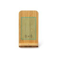 Cargador inalámbrico de bambú con luz de carga | ZONA1 | 60 x 40
