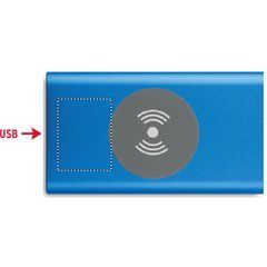 Cargador inalámbrico con conector tipo C 4000 mAh | TOP LEFT | 30 x 40