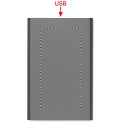 Cargador inalámbrico magnético 5000mAh | Trasero | 40 x 80