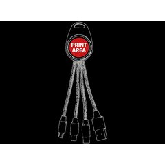 Cargador con LED 3 en 1 Multiconector | Zona 2 | 20 x 20