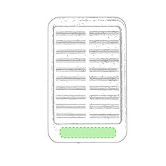 Cargador Solar | Parte inferior de la cara principal | 55 x 10