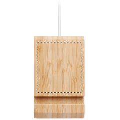Cargador Soporte Bambú 10W 13x8cm | Cargador | 70 x 80