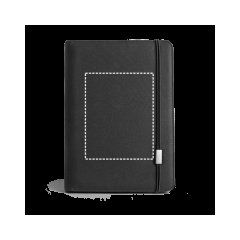 Carpeta A4 300D rPET con Bloc, Bolsillos y Elástico | Delantera | 150 x 190