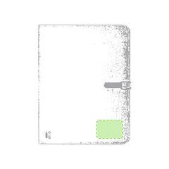 Carpeta A4 RPET Ecológica | En la portada esquina inferior derecha | 70 x 50
